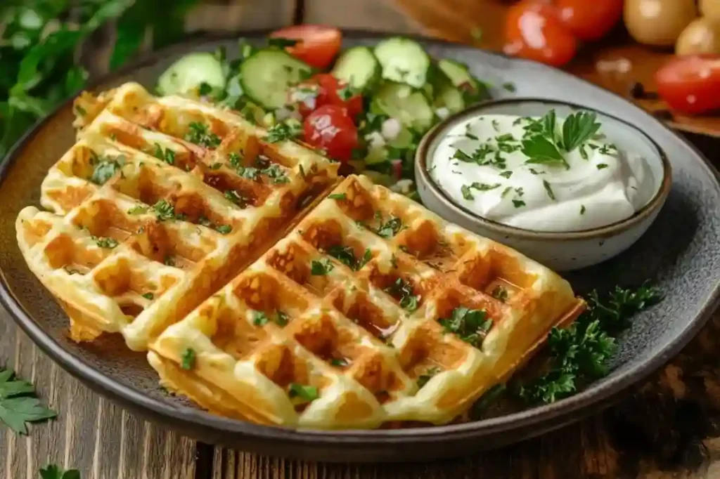 Keto Waffeln herzhaft