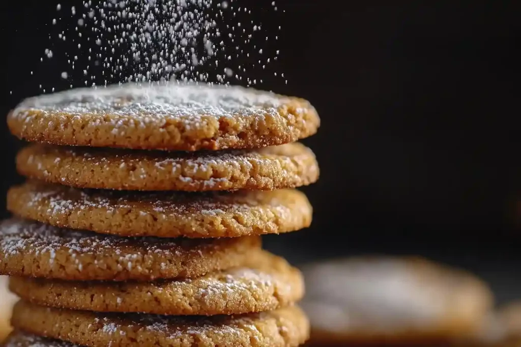 Teigbälle für Low-Carb-Kekse auf einem Backblech vor dem Backen